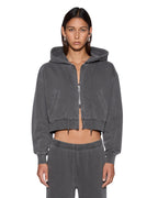 WOMENS SOTT ORIGIN HOODIE CHARCOAL FLEECE