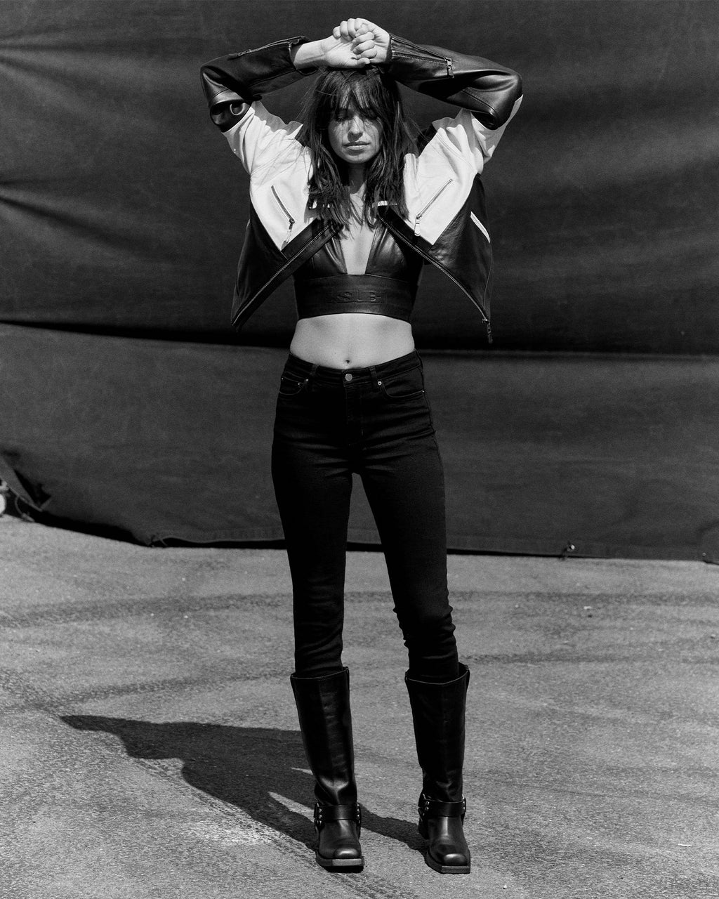 WOMENS HI N WASTED JET BLACK DENIM JEANS