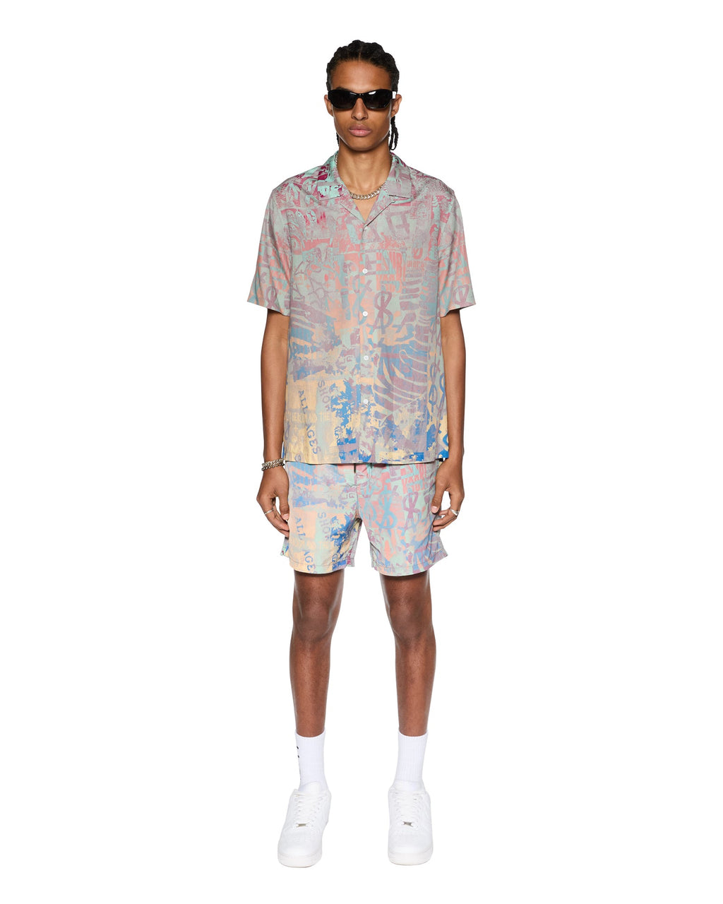Mens Ikon Mania Boardshort Multi Regular Walkshorts - Multi Colour