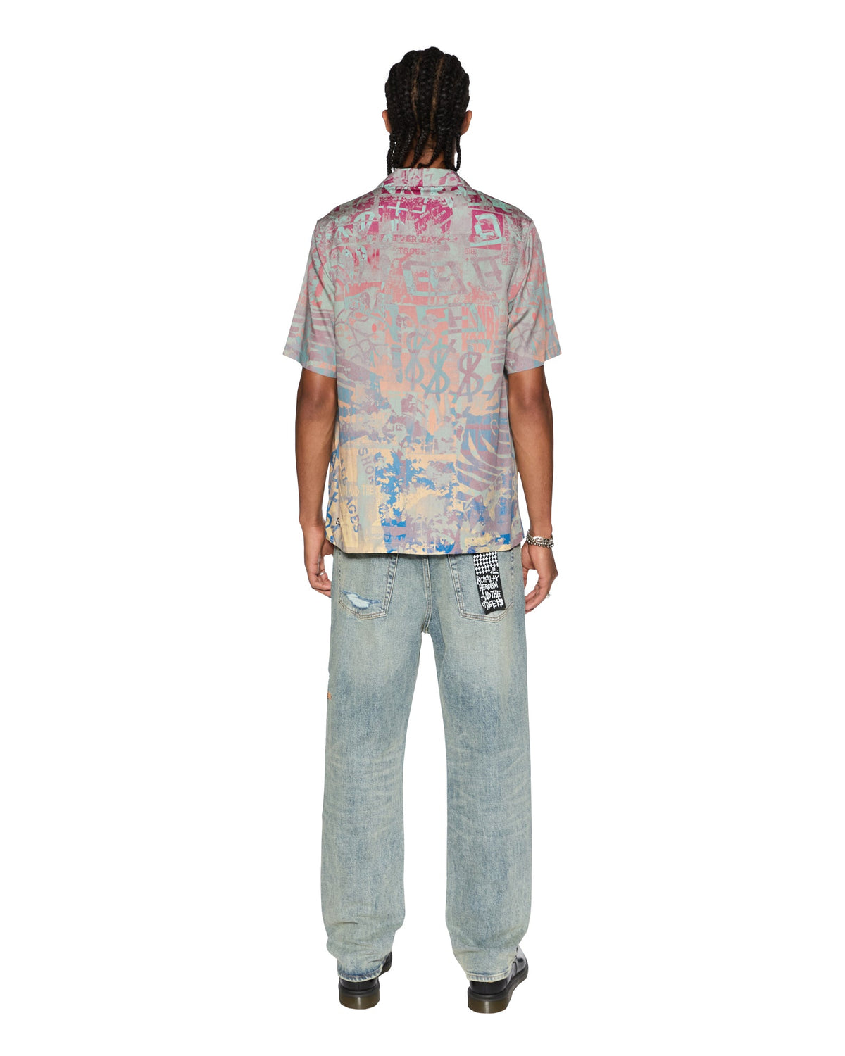 Mens Ikon Mania Resort Ss Shirt Multi Regular Shirts - Multi Colour