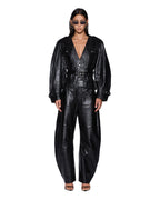 WOMENS BARREL PANT BLACK PANTS