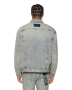 Mens Oh G Jacket Stagelight Metalik Oversized Jackets - Denim