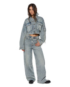 Womens Campbell Jacket Echoes Boxy Jackets - Denim