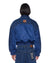 WOMENS  DISTRICT BOMBER MAYFAIR BLUE SPLICED OVERSIZED JACKETS