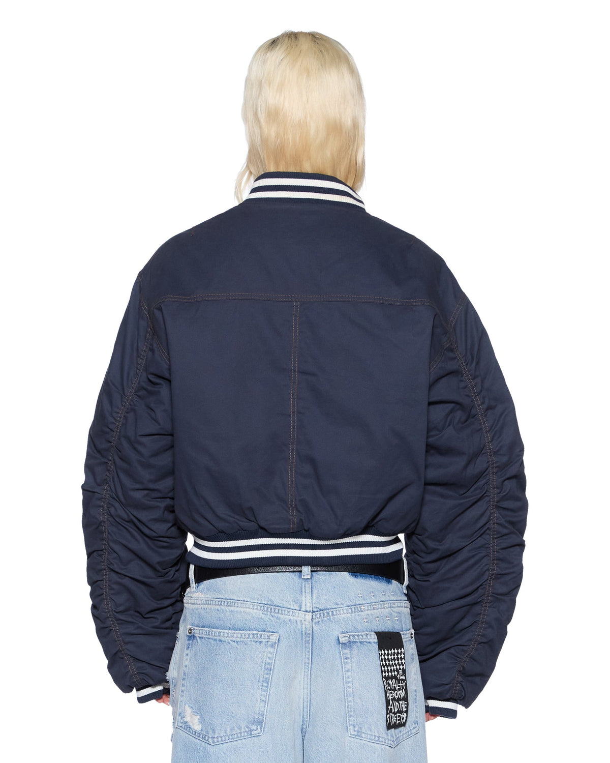 WOMENS DYNASTY BOMBER JACKET NAVY JACKETS