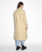 Womens Incognito Biker/trench Khaki Regular Jackets - Khaki