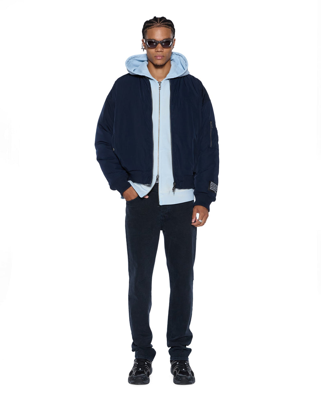 MENS INTRUDER EKCESS ZIP THRU HOOD ICE MIST FLEECE