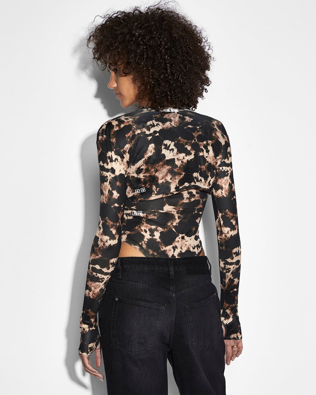 Womens Khaos Bolero Fitted Fashion Tops - Multi Colour