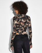 Womens Khaos Bolero Fitted Fashion Tops - Multi Colour