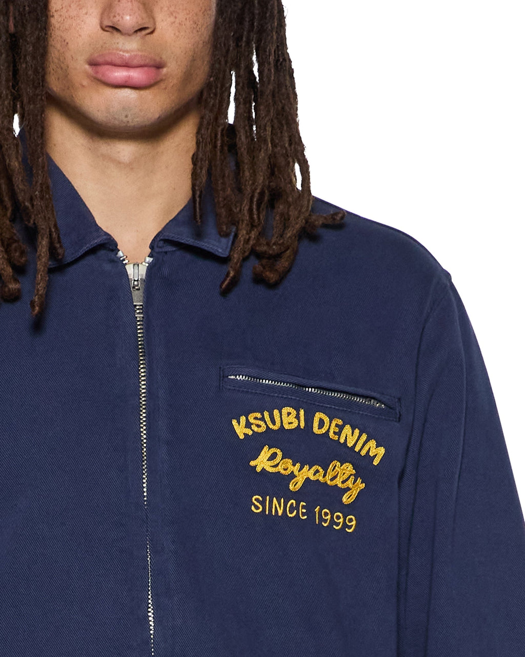 MENS MECHANIK CHAINSTITCH JACKET INK BLUE JACKETS