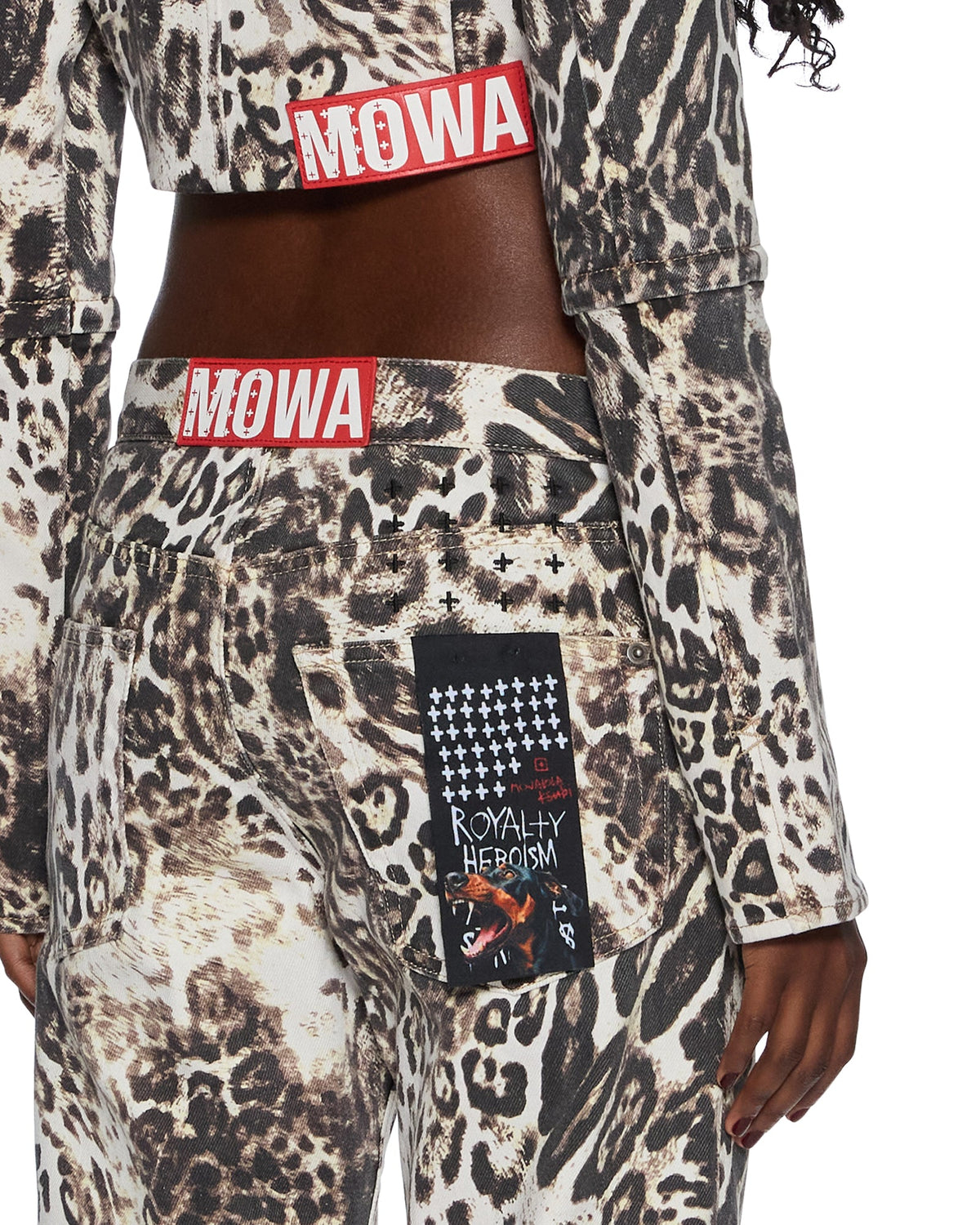 MENS MOWALOLA ANTI K CHEETAH DENIM JEANS