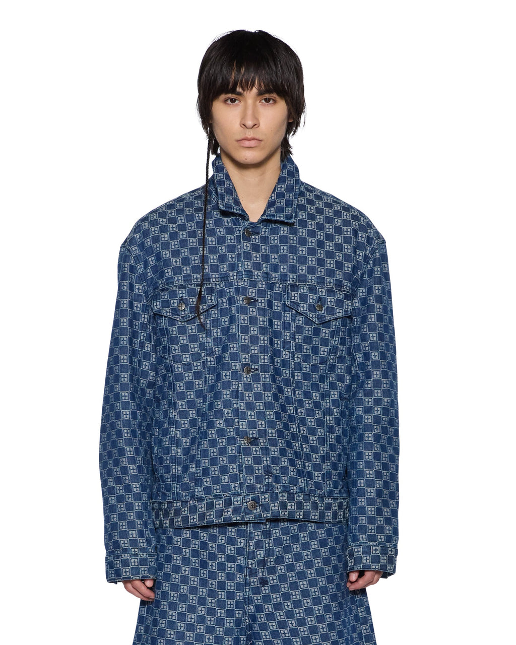 Mens Oh G Jacket Klassik Oversized Jackets - Denim