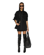 WOMENS OVERSIZED LS SHIRT SPLIT VICE SHIRTS