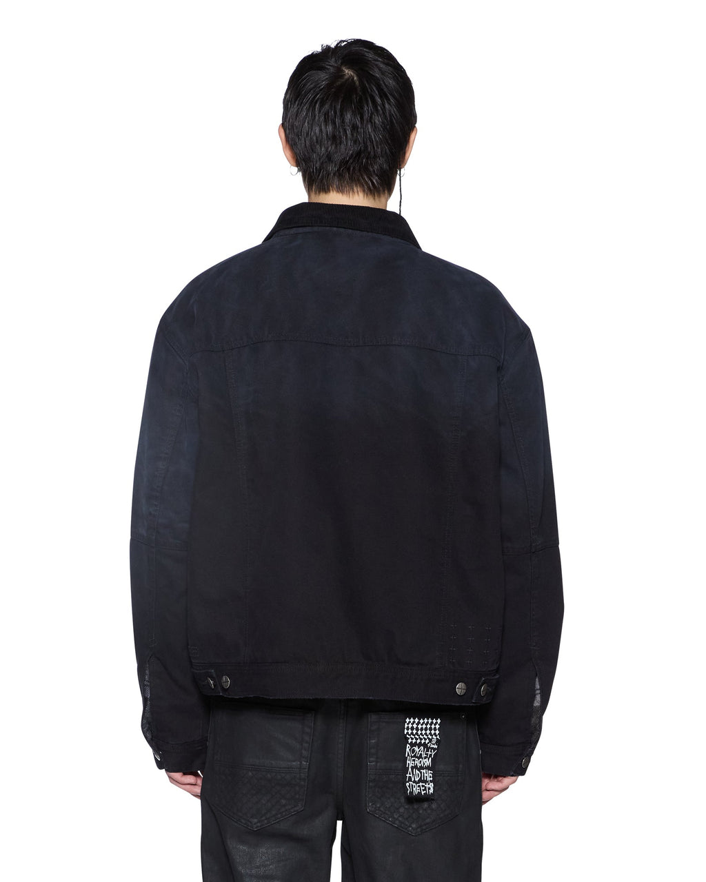 MENS PLATED GREENWICH JACKET BLACK JACKETS