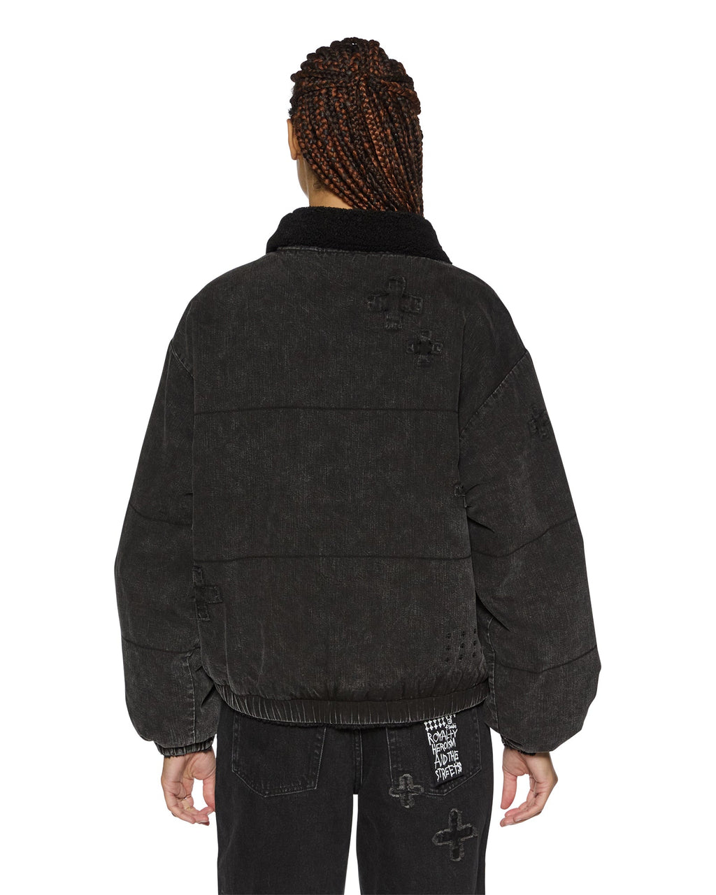 WOMENS REVERSIBLE PUFFER JACKET NOIR KRAFTWERK/BLACK JACKETS