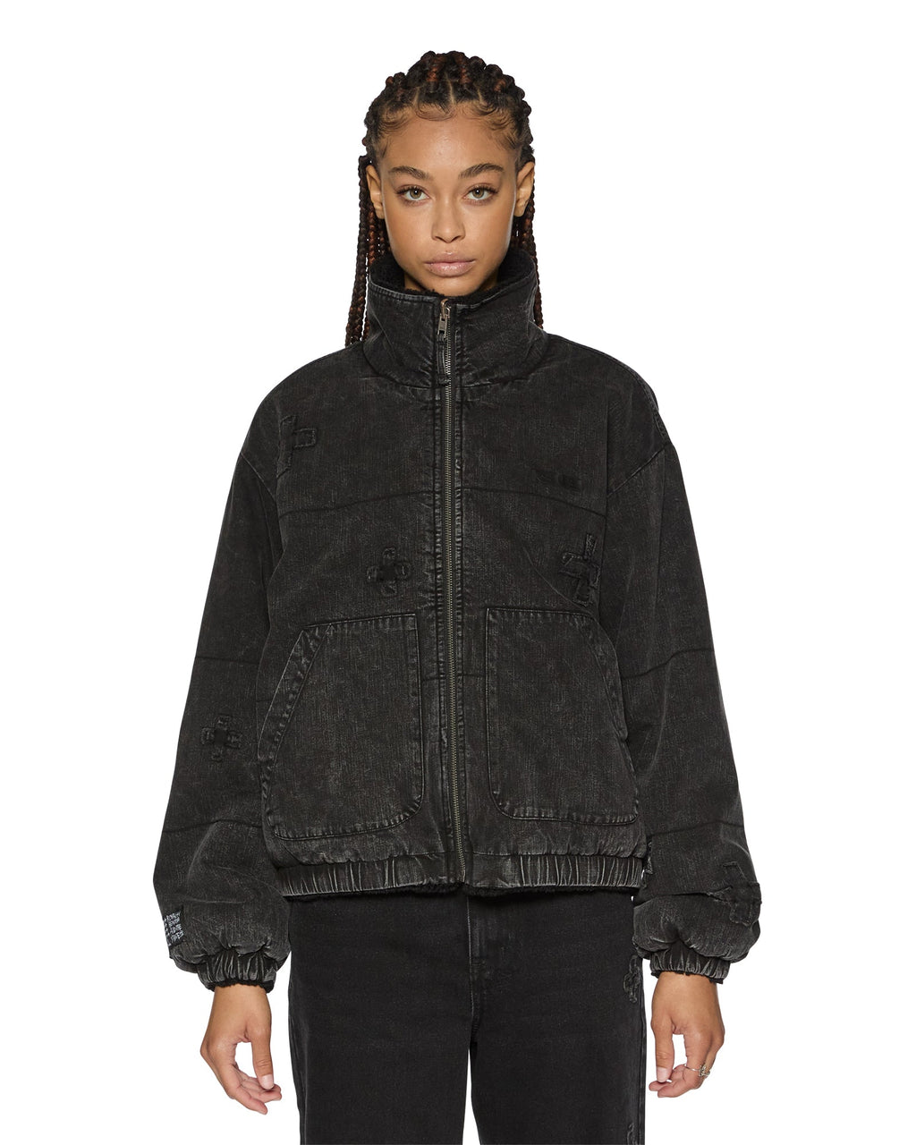 WOMENS REVERSIBLE PUFFER JACKET NOIR KRAFTWERK/BLACK JACKETS