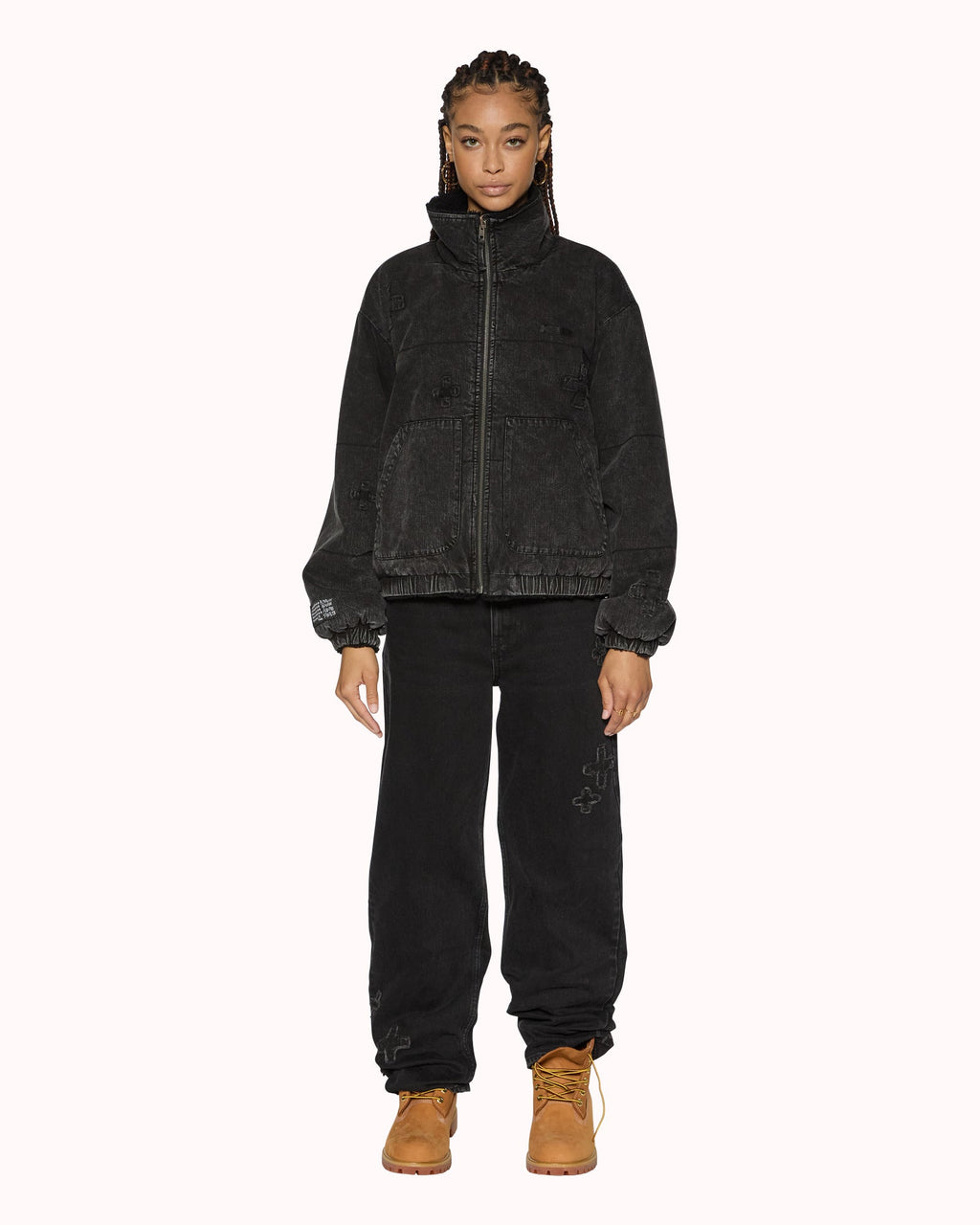 WOMENS REVERSIBLE PUFFER JACKET NOIR KRAFTWERK/BLACK JACKETS