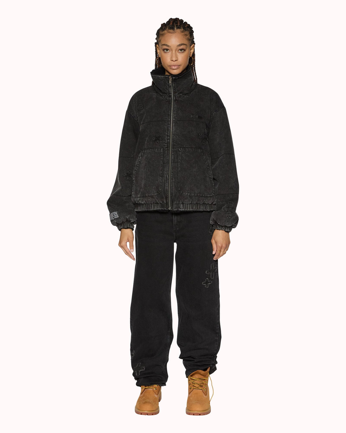 WOMENS REVERSIBLE PUFFER JACKET NOIR KRAFTWERK/BLACK JACKETS