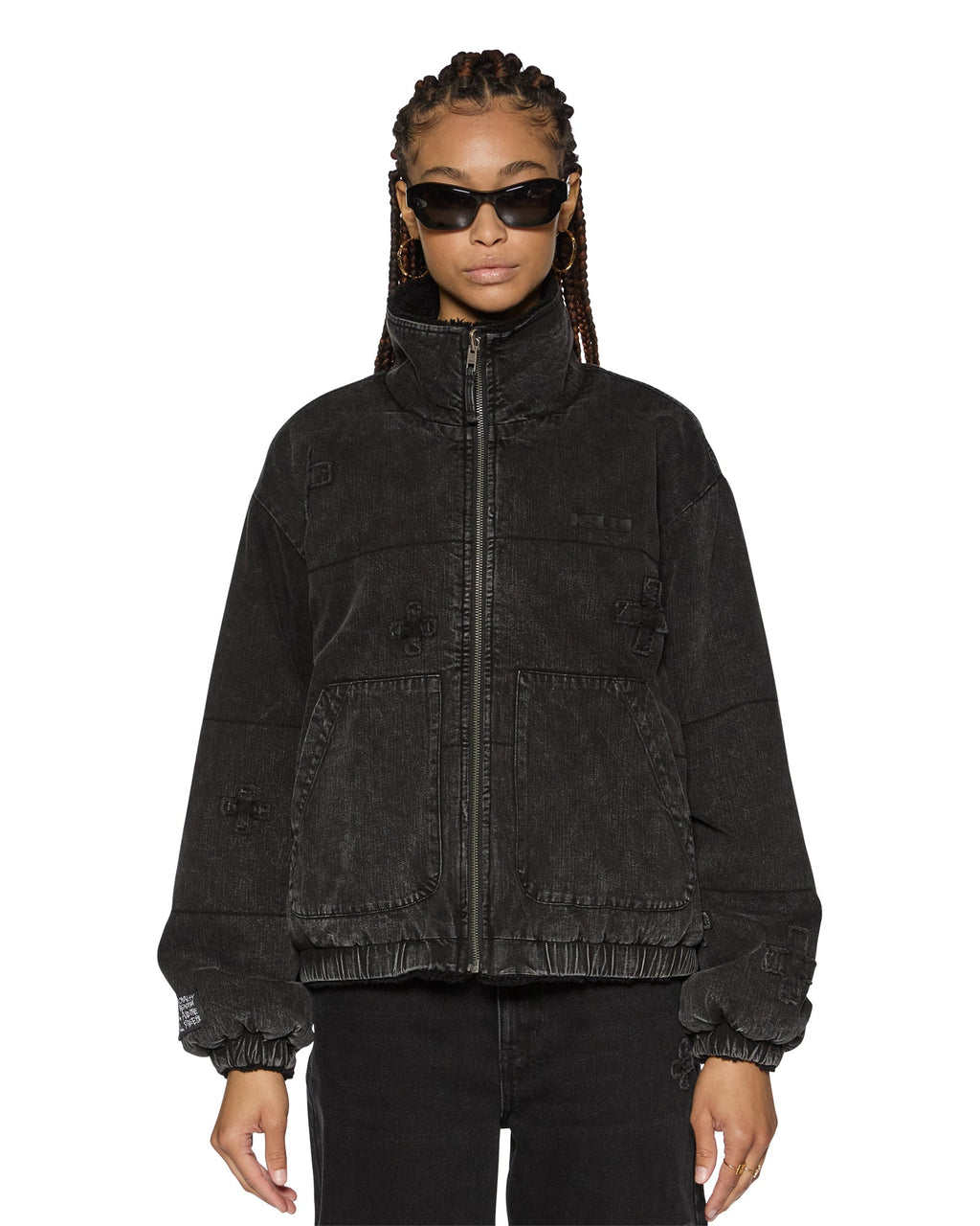 WOMENS REVERSIBLE PUFFER JACKET NOIR KRAFTWERK/BLACK JACKETS