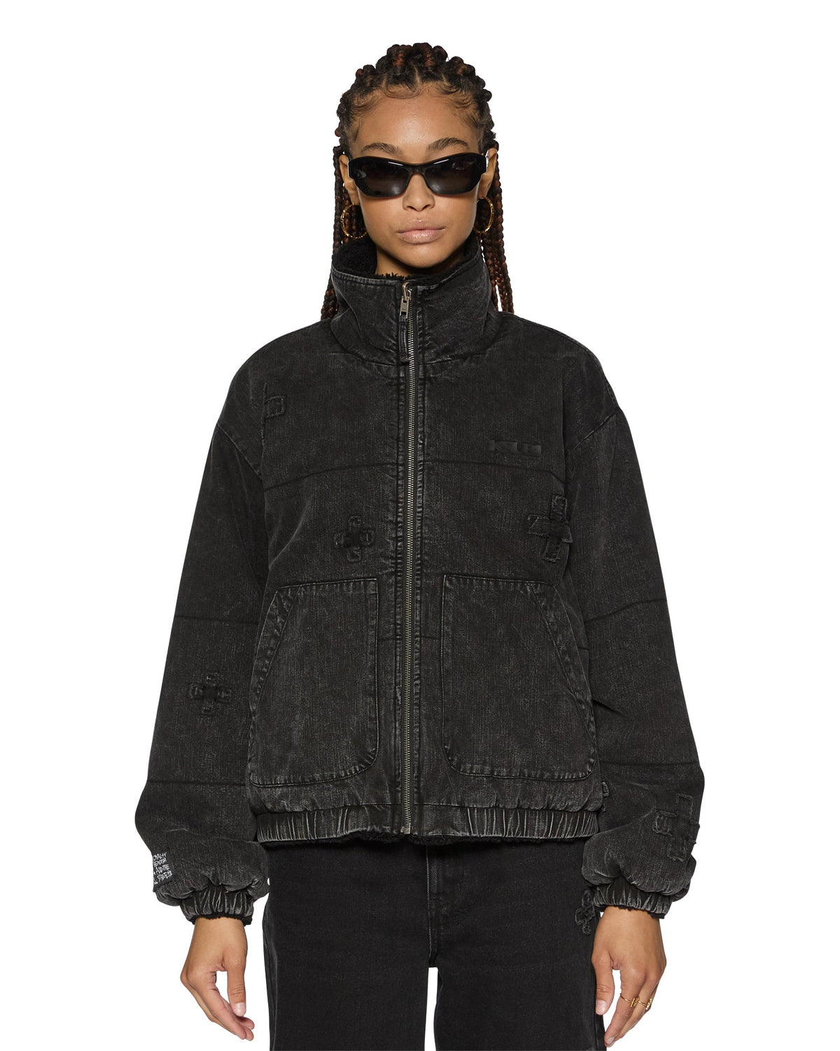 WOMENS REVERSIBLE PUFFER JACKET NOIR KRAFTWERK/BLACK JACKETS