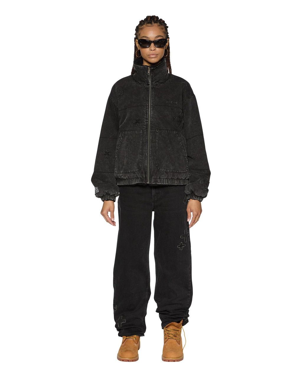 WOMENS REVERSIBLE PUFFER JACKET NOIR KRAFTWERK/BLACK JACKETS