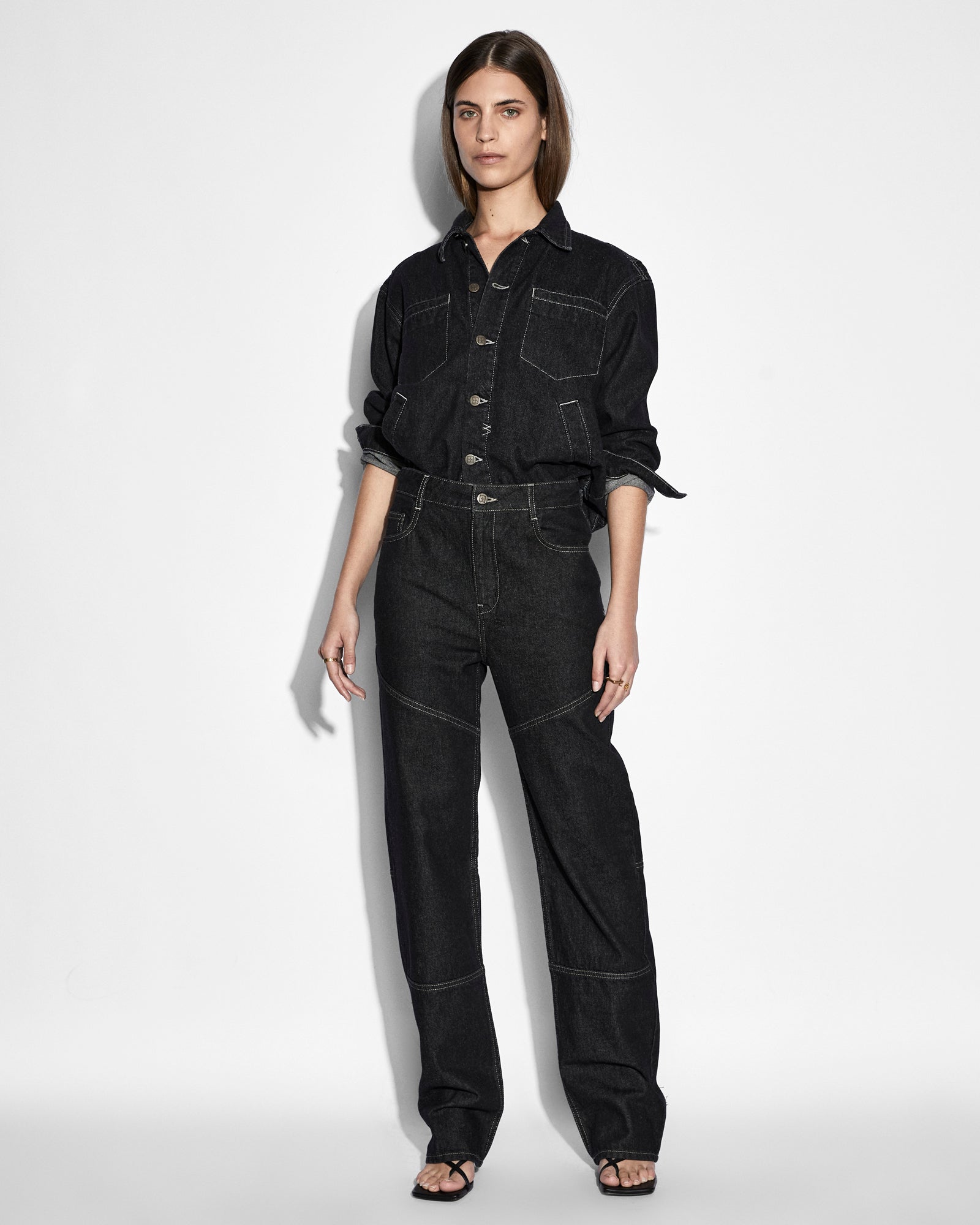WOMENS  PLAYBACK MIDNIGHT STRAIGHT DENIM JEANS