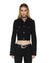 WOMENS  SLIM TRUCKER JET BLACK SLIM JACKETS