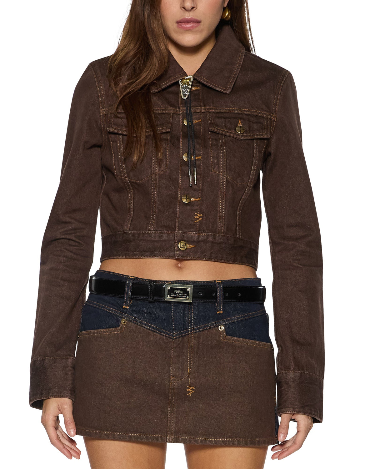 SLIM TRUCKER SADDLE BROWN