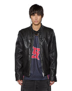 Mens Stinger Biker Moto Shell Regular Jackets - Black