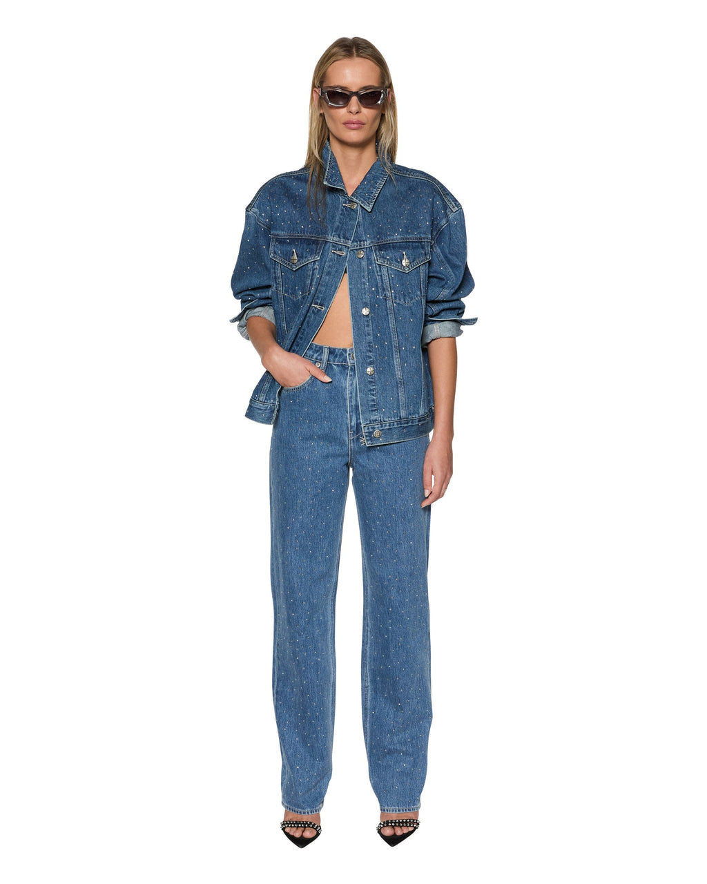 WOMENS PLAYBACK TOKEN KRYSTAL DENIM JEANS