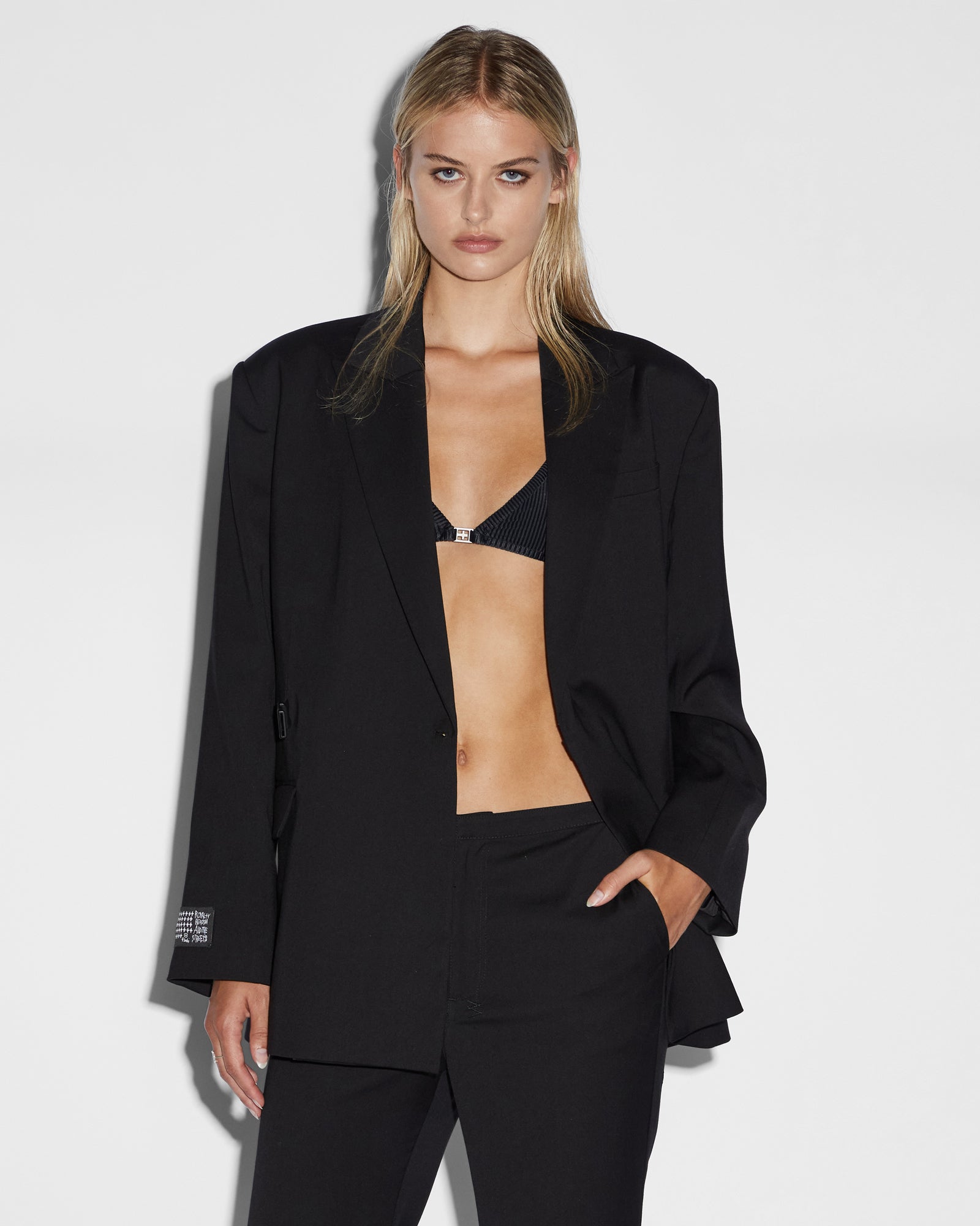 WOMENS ULTIMATE BLAZER BLACK OVERSIZED JACKETS