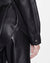 WOMENS  VOYAGER SHACKET BLACK LEATHER RELAXED JACKETS