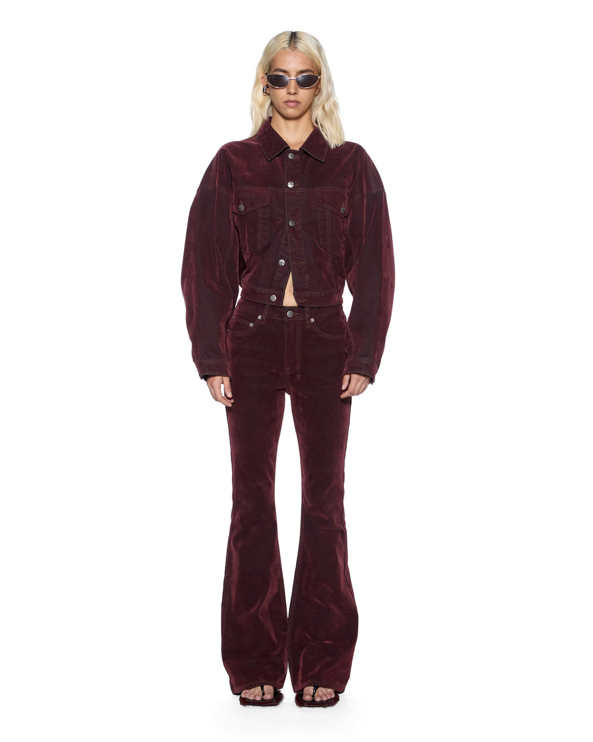 WOMENS SOHO MERLOT DENIM JEANS