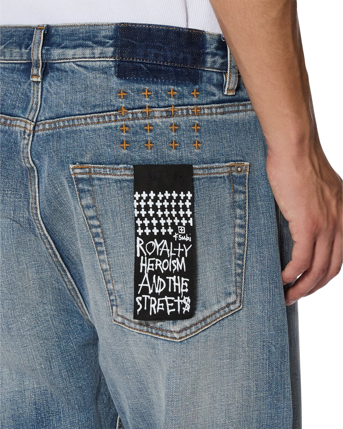 MENS ANTI K SELVEDGE BLUE MOON DENIM JEANS