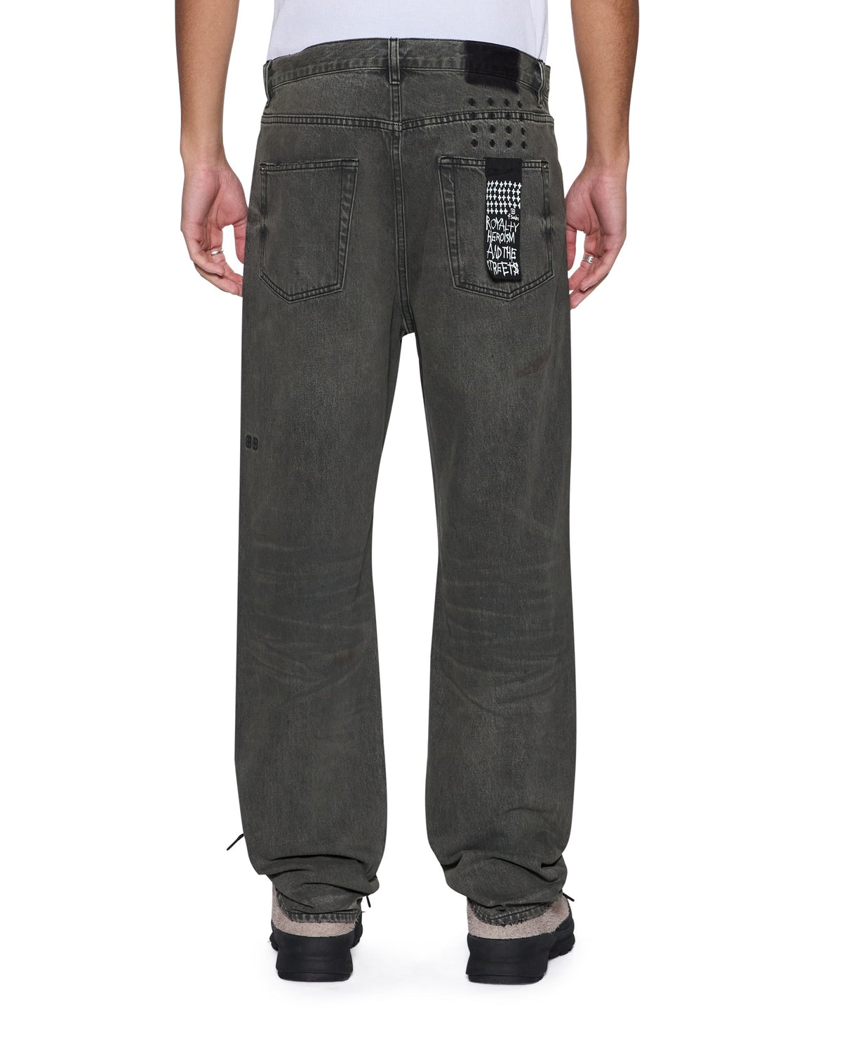 MENS ANTI K MEKANIK GREY DENIM JEANS