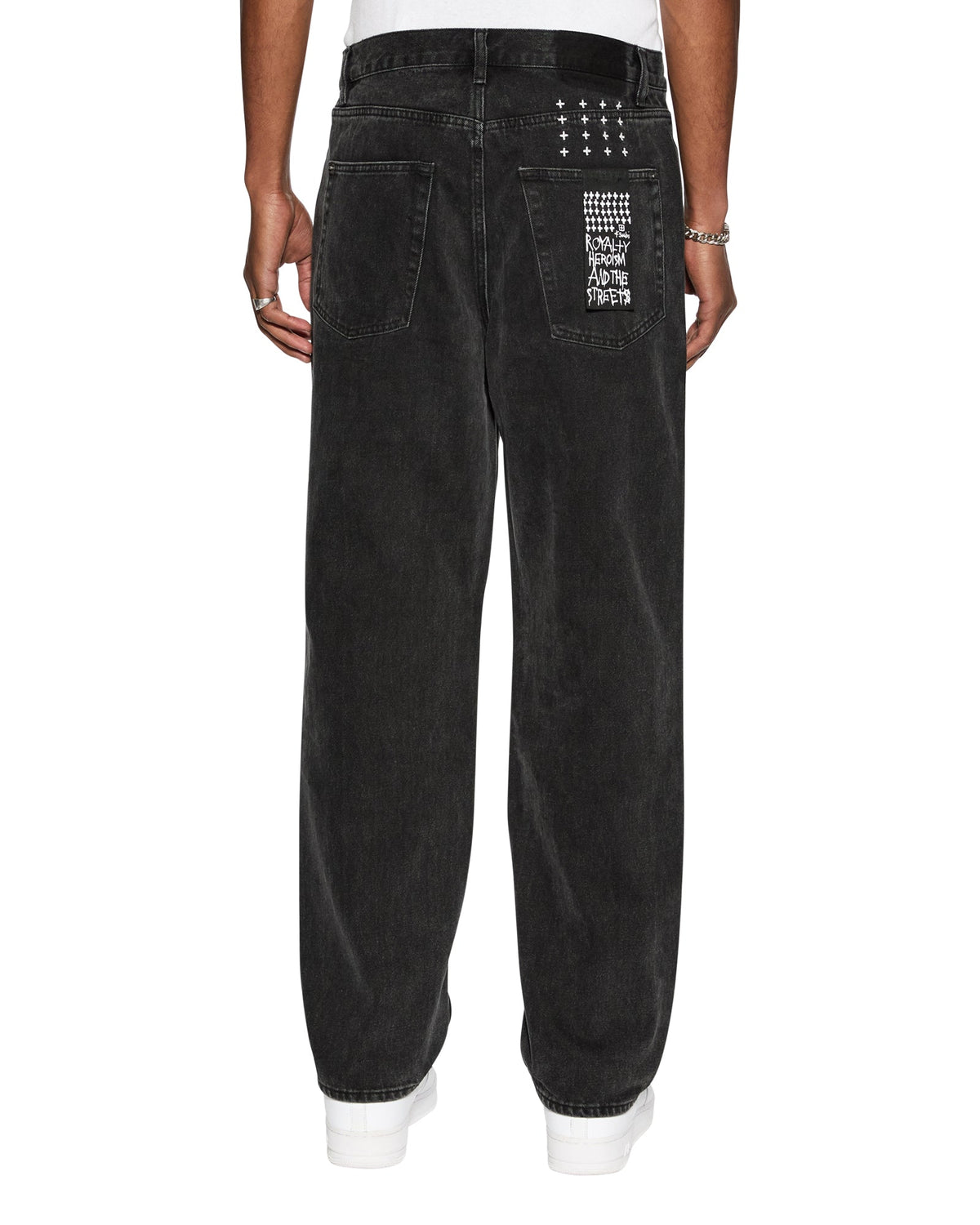 MENS ANTI K NOIR DENIM JEANS