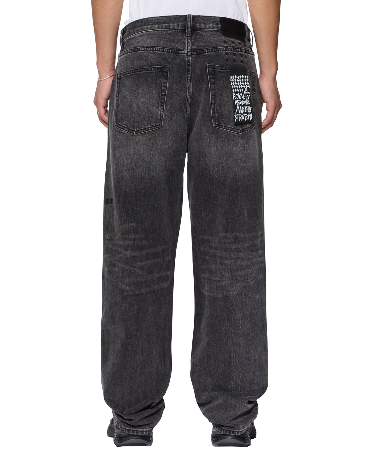 MENS ANTI K SELVEDGE REPLIKA BLACK DENIM JEANS