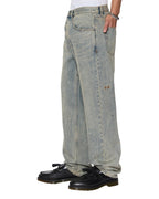 Mens Anti K Stagelight Metalik Relaxed Denim Jeans - Denim