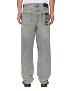 Mens Anti K Stagelight Metalik Relaxed Denim Jeans - Denim