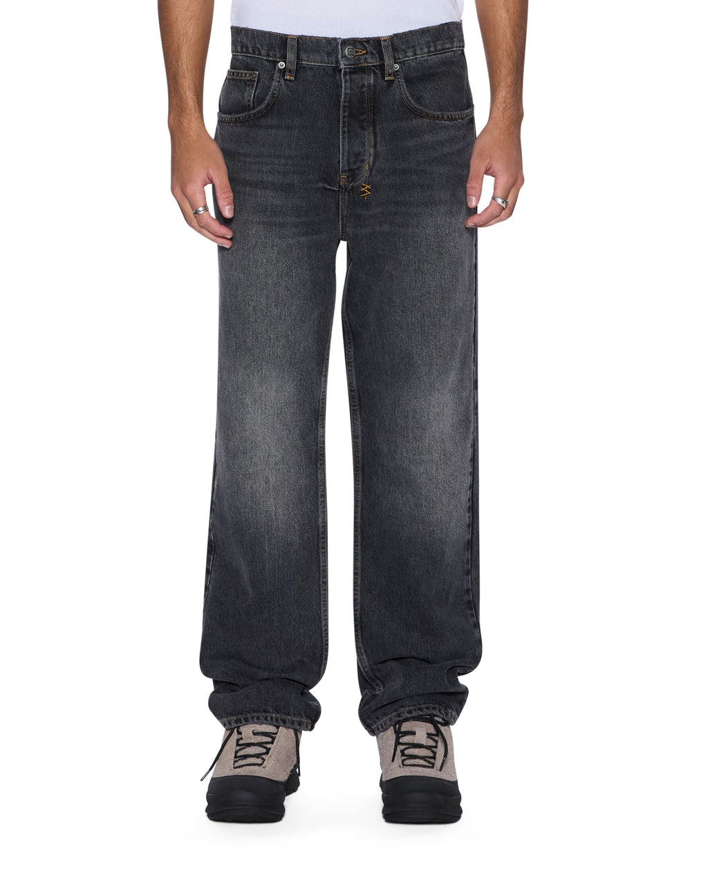 MENS ANTI K VILLAIN GREY DENIM JEANS
