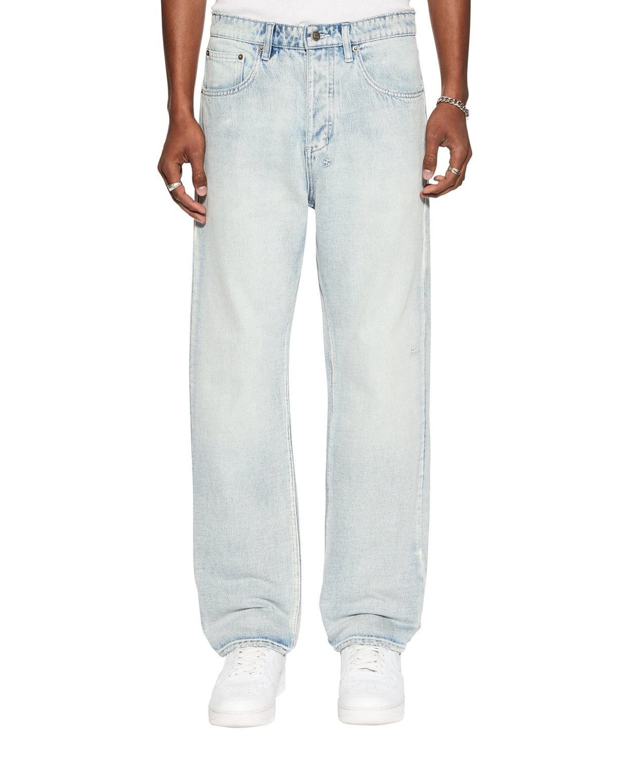 Mens Anti K Legacy Blue Relaxed Denim Jeans - Denim