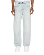 Mens Anti K Legacy Blue Relaxed Denim Jeans - Denim