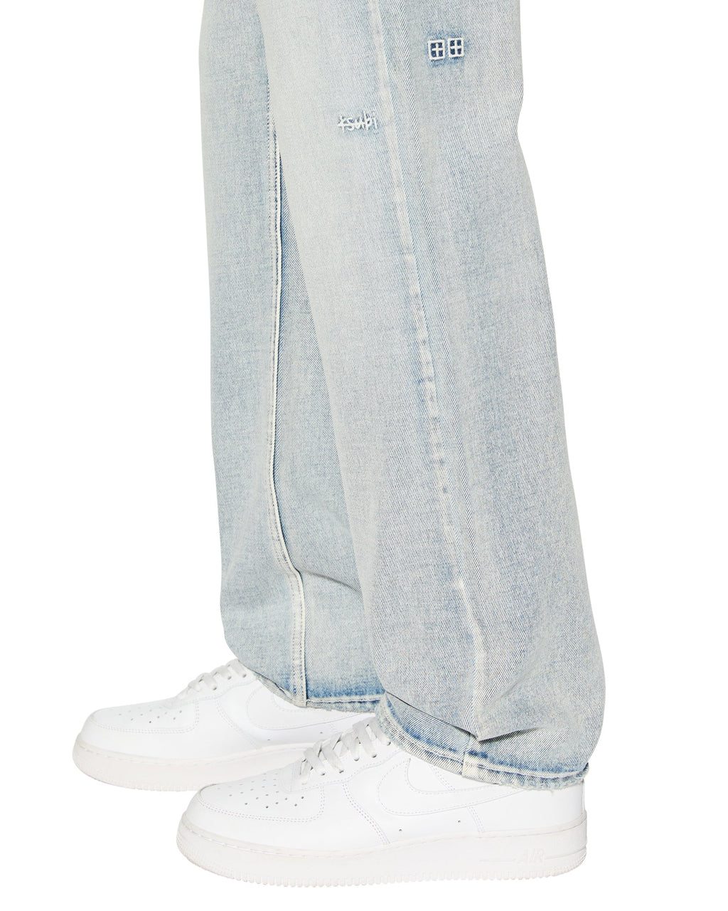 Mens Anti K Legacy Blue Relaxed Denim Jeans - Denim