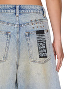 Womens Barrel Jean Field Blue Relaxed Denim Jeans - Denim