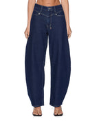 WOMENS BARREL JEAN ORIGINAL RINSE DENIM JEANS