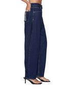 WOMENS BARREL JEAN ORIGINAL RINSE DENIM JEANS