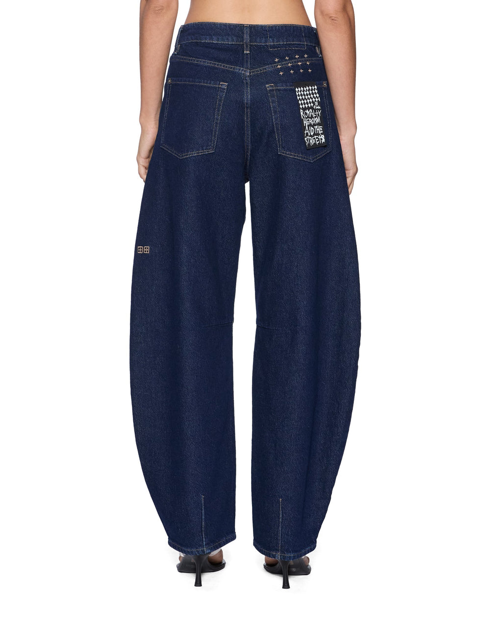 WOMENS BARREL JEAN ORIGINAL RINSE DENIM JEANS
