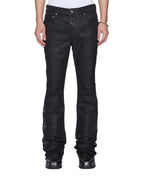 MENS BRONKO BACKSTAGE BLACK STUDDED DENIM JEANS