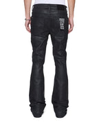 MENS BRONKO BACKSTAGE BLACK STUDDED DENIM JEANS