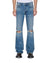 MENS  BRONKO TEXAS BLUE STUDDED BOOTCUT DENIM JEANS